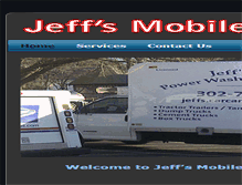 Tablet Screenshot of jeffsmobilepowerwashing.com